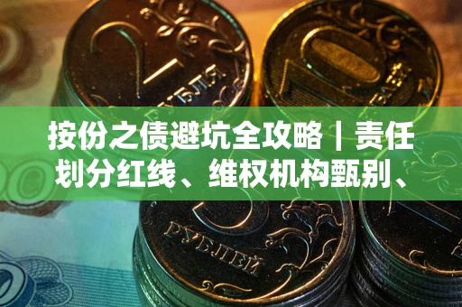 武汉按份之债避坑全攻略｜责任划分红线、维权机构甄别、纠纷处理全流程拆解