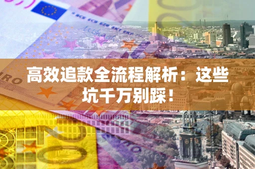 武汉高效追款全流程解析：这些坑千万别踩！