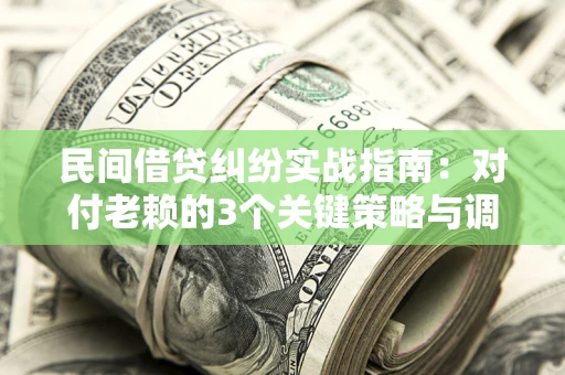 武汉民间借贷纠纷实战指南：对付老赖的3个关键策略与调解盲区解析
