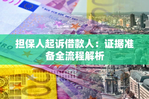 武汉担保人起诉借款人：证据准备全流程解析