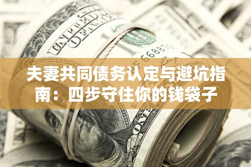 武汉夫妻共同债务认定与避坑指南：四步守住你的钱袋子