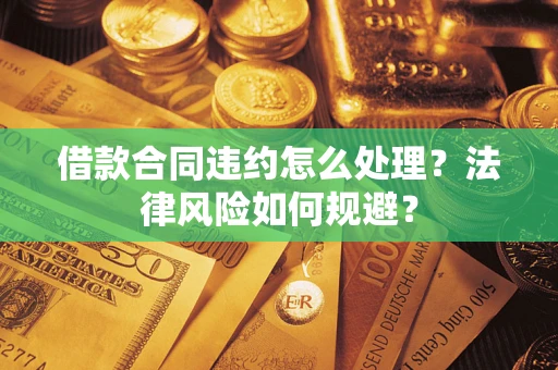 武汉借款合同违约怎么处理？法律风险如何规避？