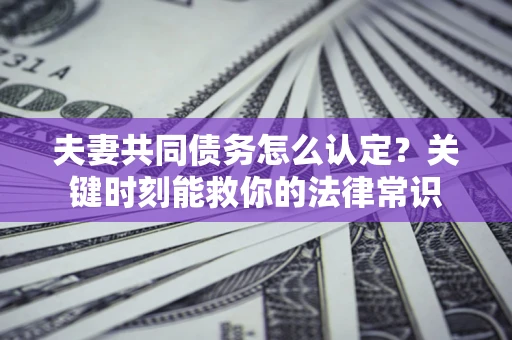 武汉夫妻共同债务怎么认定？关键时刻能救你的法律常识